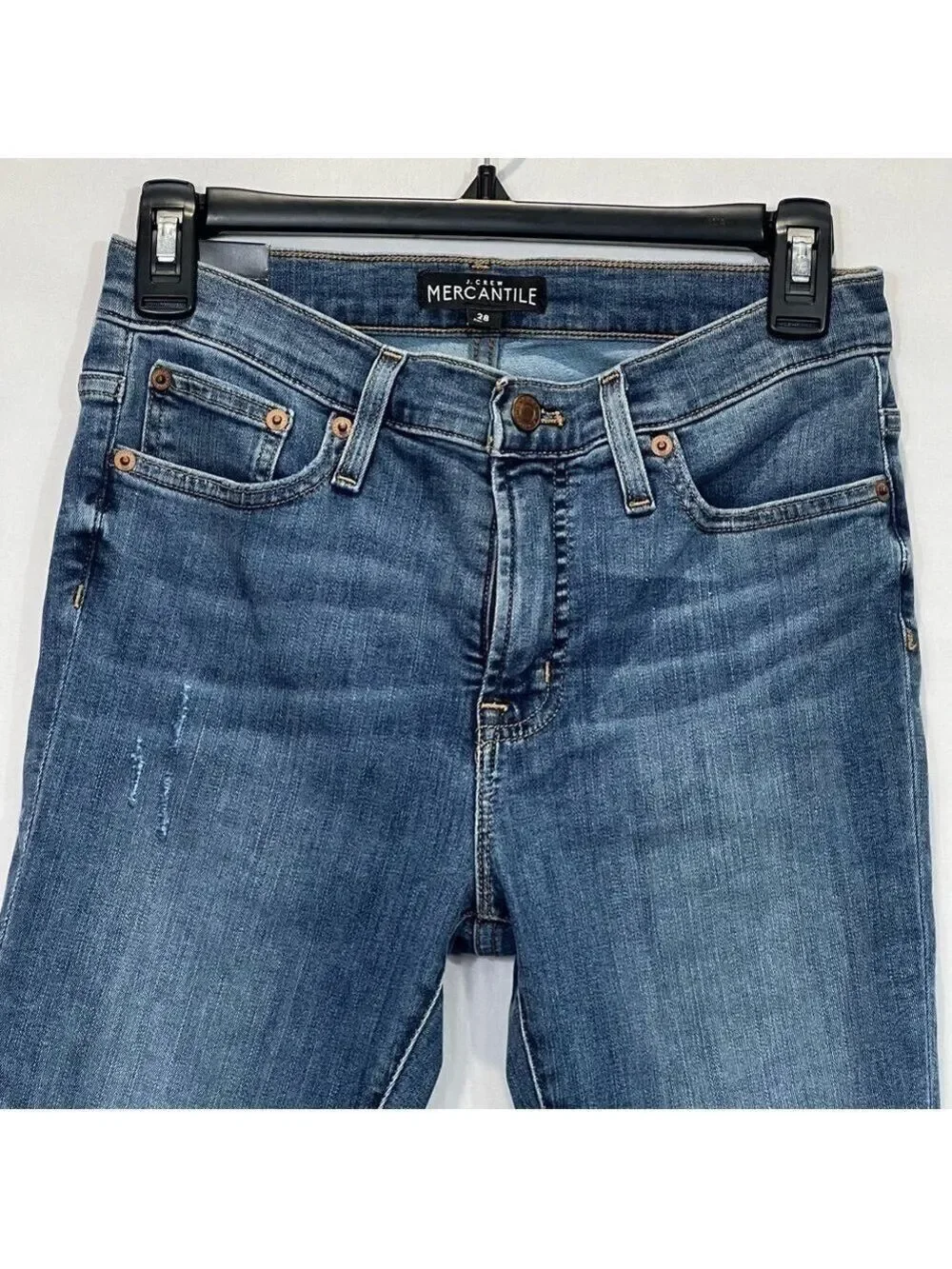 J.CREW MERCANTILE High Rise Distressed Skinny Jeans Size 28 NWT